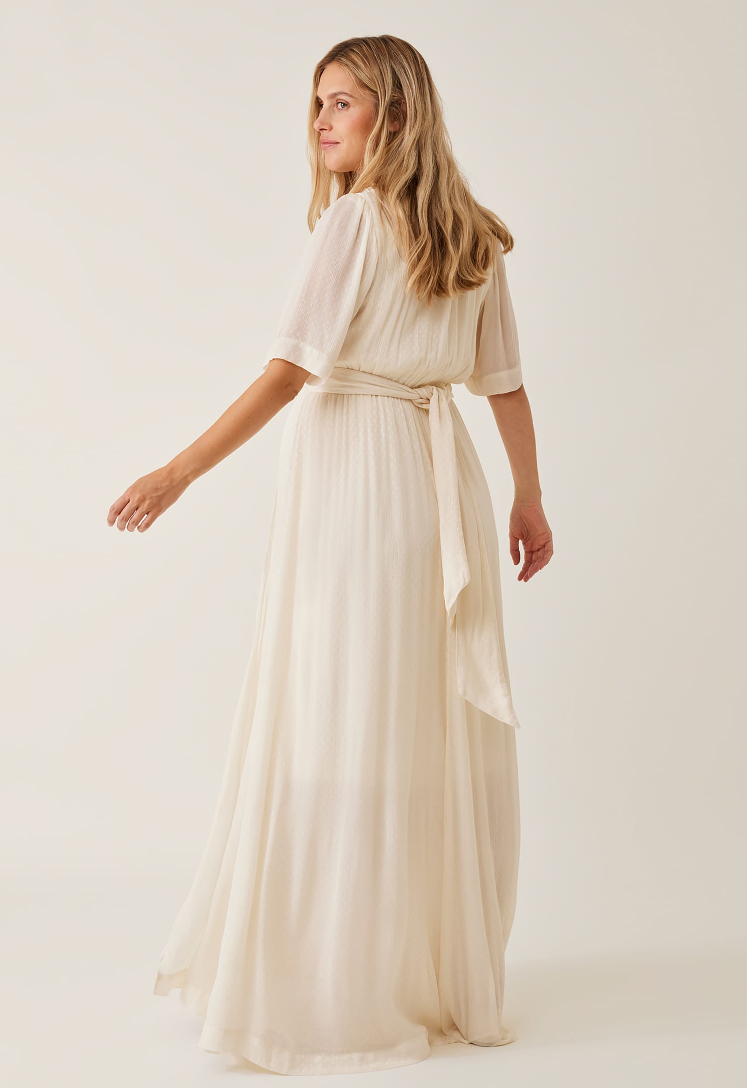 Robe de maternité portefeuille luxueuse pour mariage et occasions spéciales