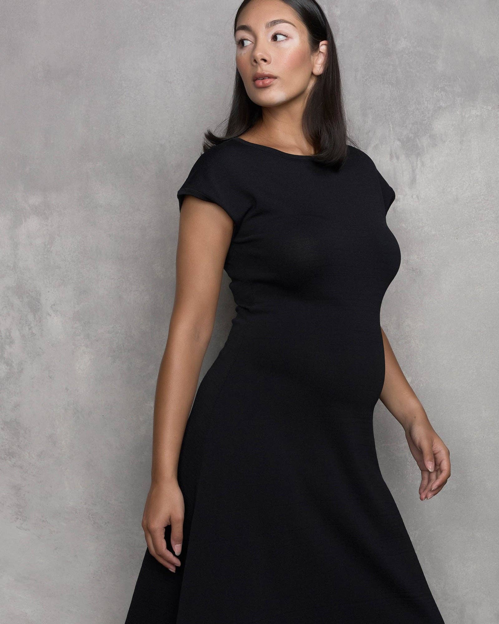 Grace Cap Sleeve Maternity Dress