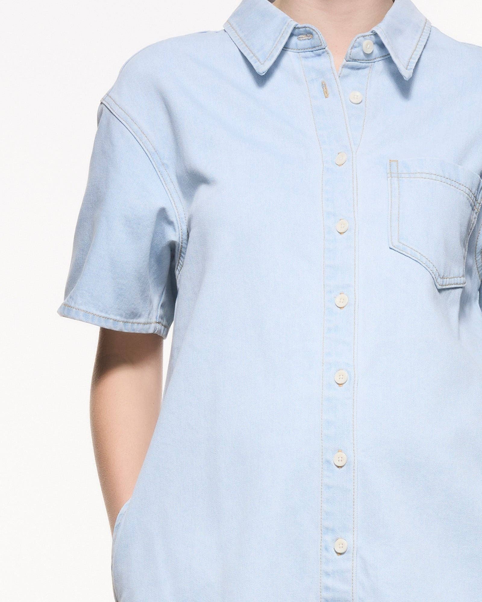 Luna Denim Shirt Dress