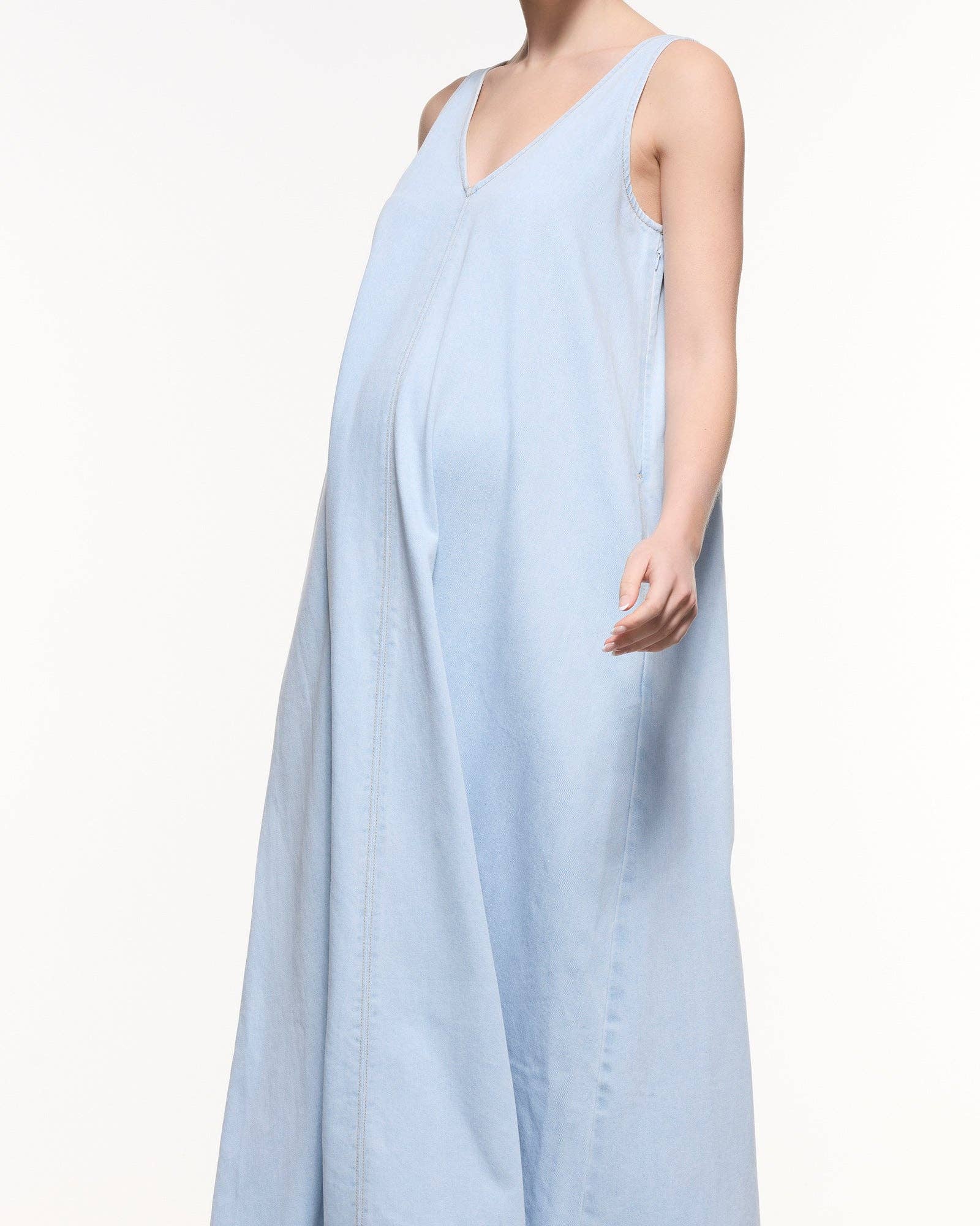 Robe longue en denim Emily