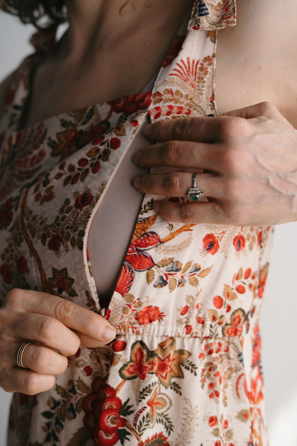 Rosalie Nursing Dress - Bohemian Print
