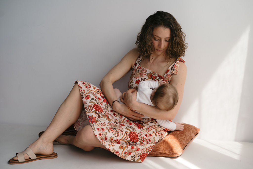 Rosalie Nursing Dress - Bohemian Print