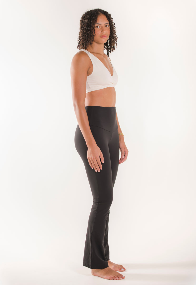 Pantalon de yoga de maternité évasé avec taille élastique