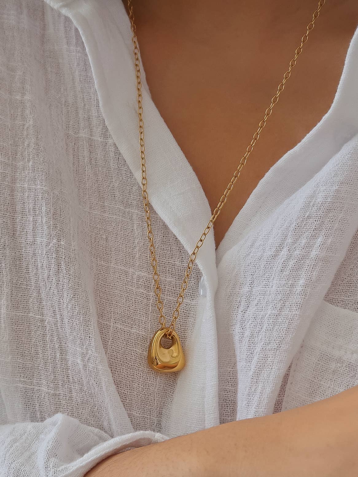 Rosélia 18K Gold Non-Tarnish Charm Necklace