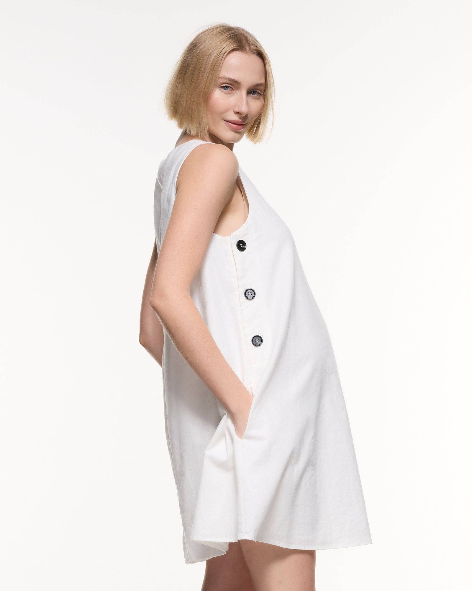 Maeve Linen Feeding Dress