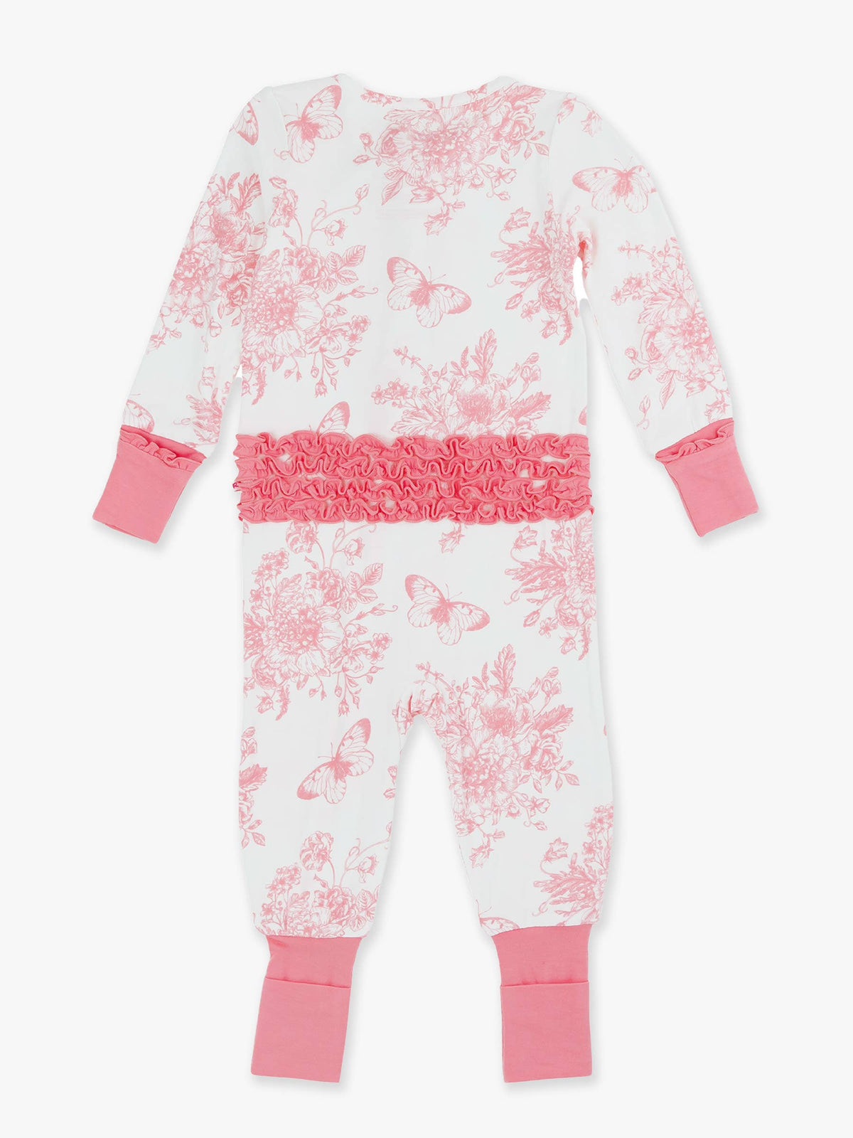 SoftSnooze™ Butterfly Garden Bamboo Ruffle Sleepe