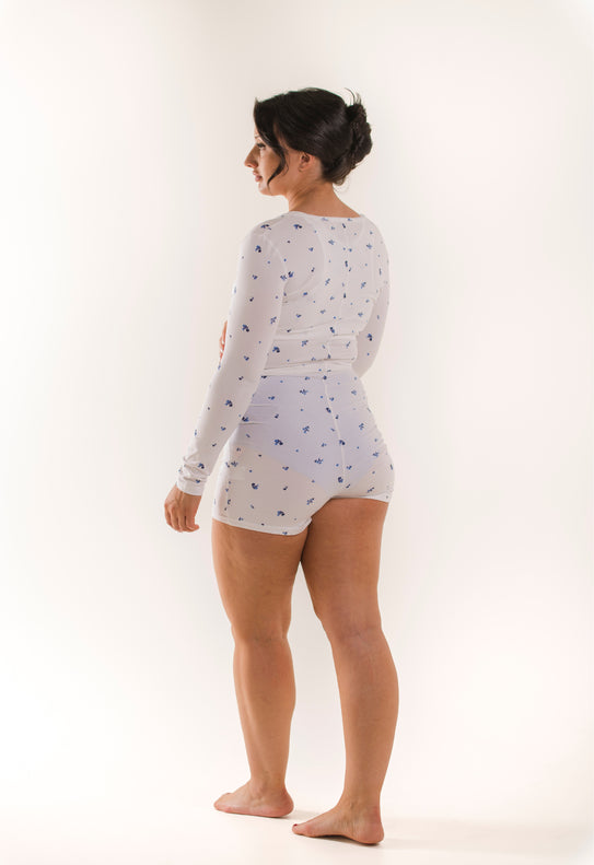 Maternity romper - Flower print