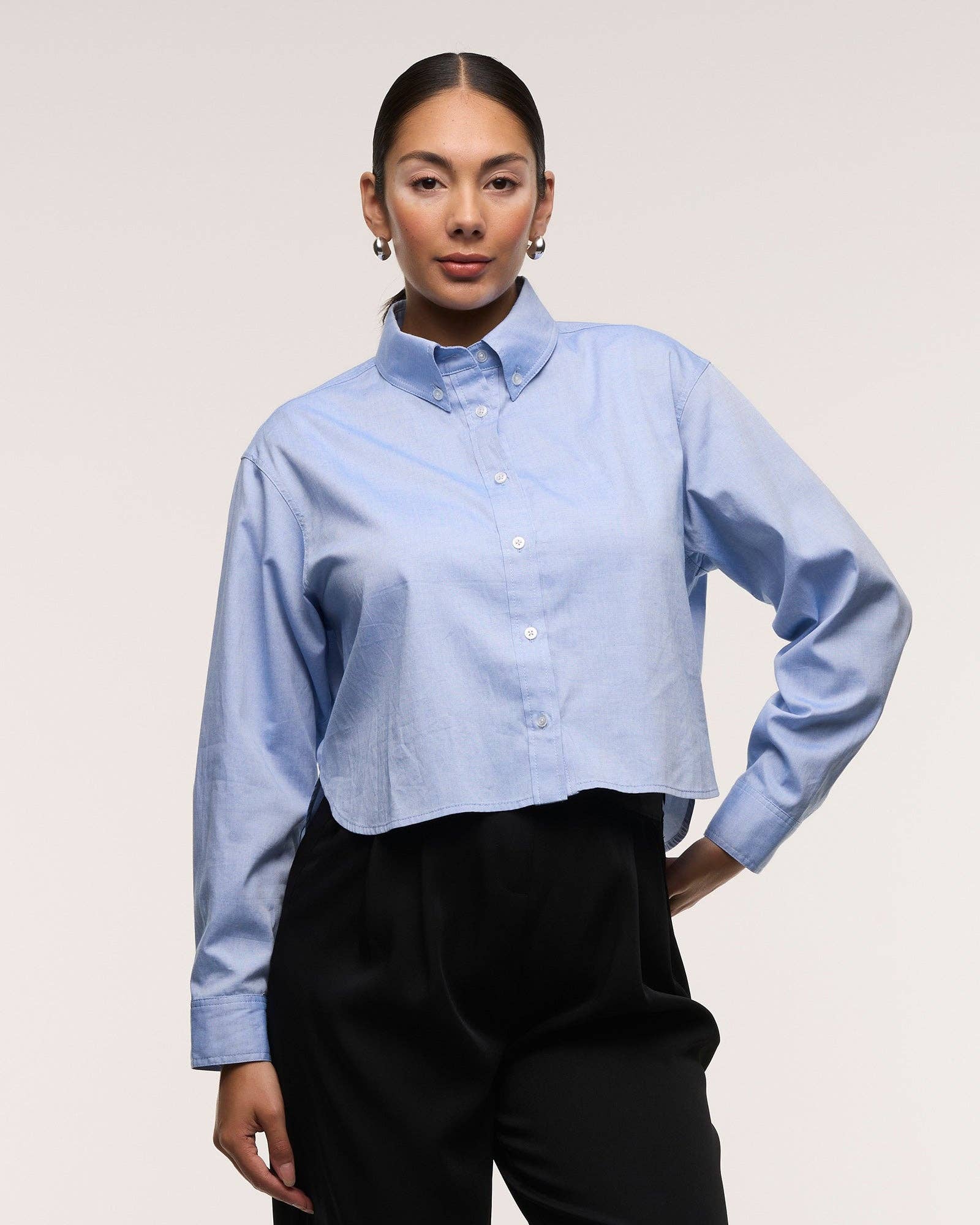 Loren Cropped Maternity Shirt