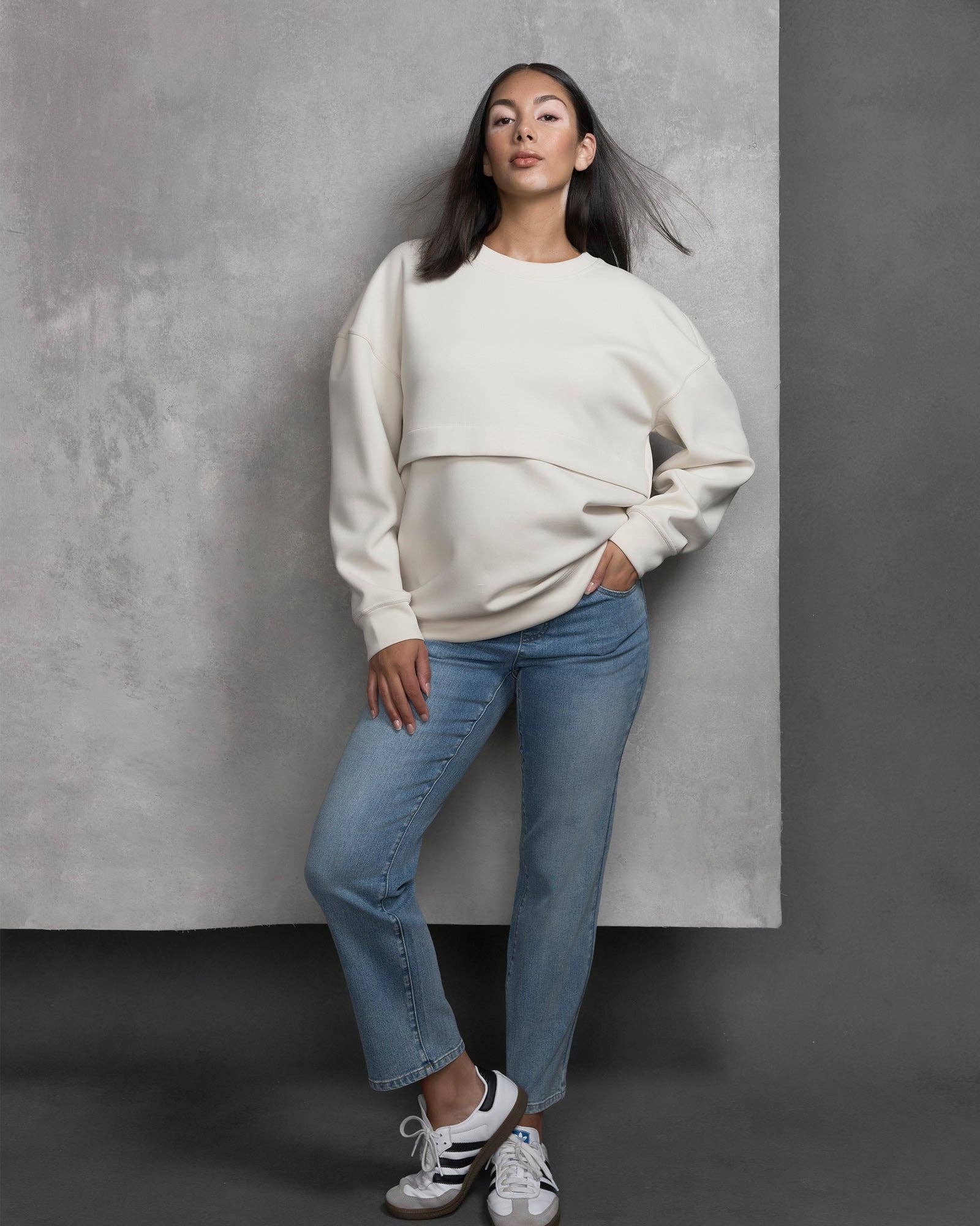 Heaven Slim Overbelly Jeans – Maternity Slim Fit, Cropped Denim