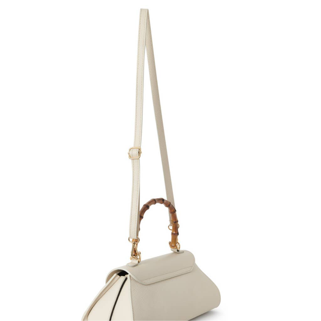 Sac cabas en cuir courbé, fabriqué à la main en Italie