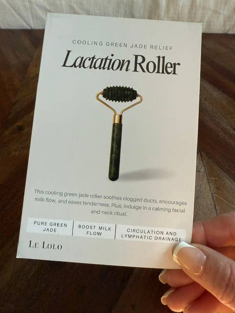 Rouleau de lactation en jade vert