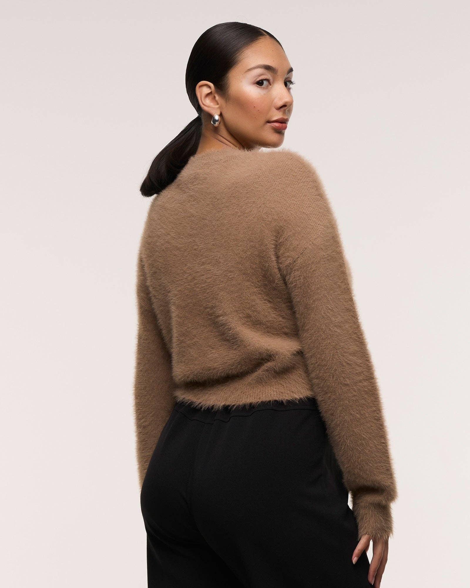 Rosie Brushed Light Taupe Cardigan