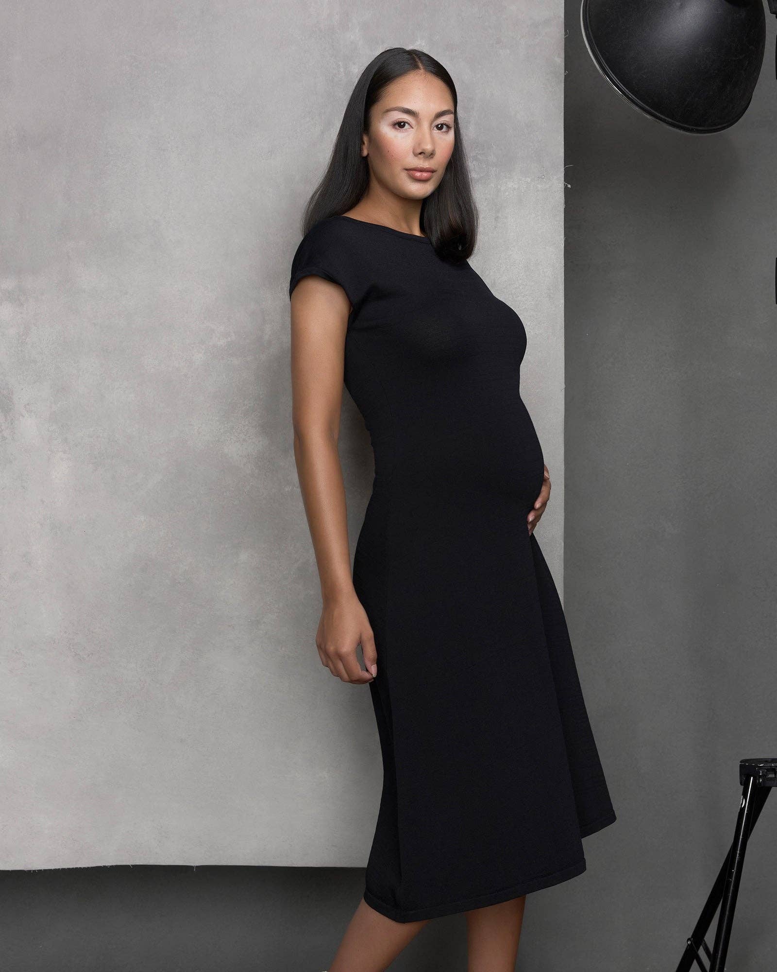 Grace Cap Sleeve Maternity Dress