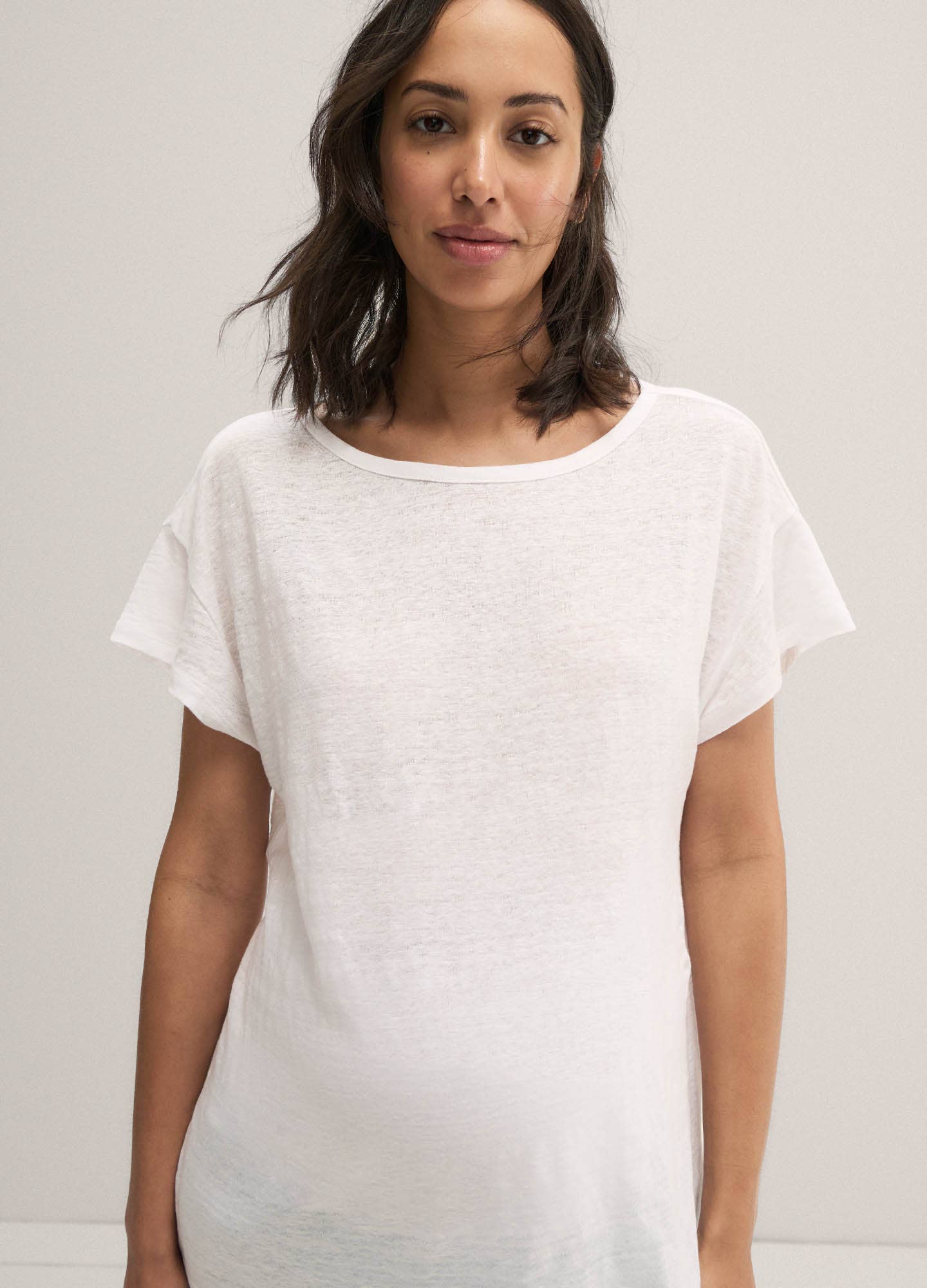 The Everyday Maternity Linen Tee - Hatch