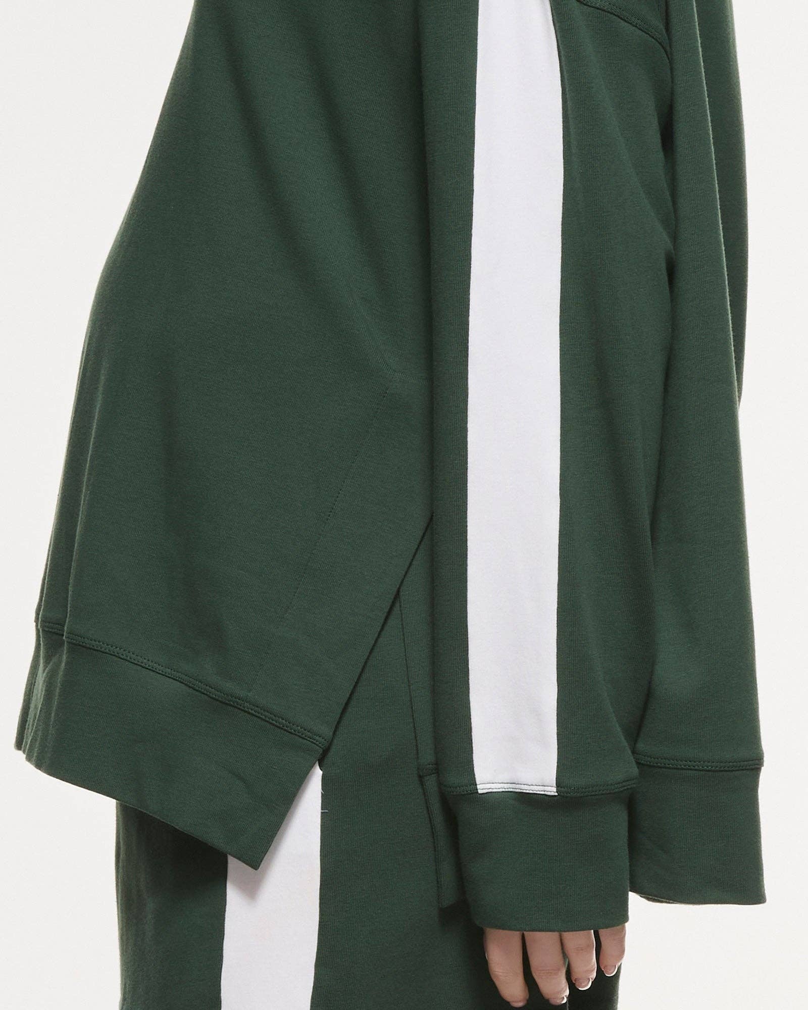 Side Split Stripe Cotton Top