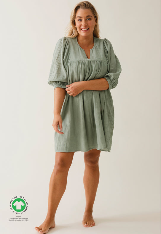 Boho Maternity Mini Dress