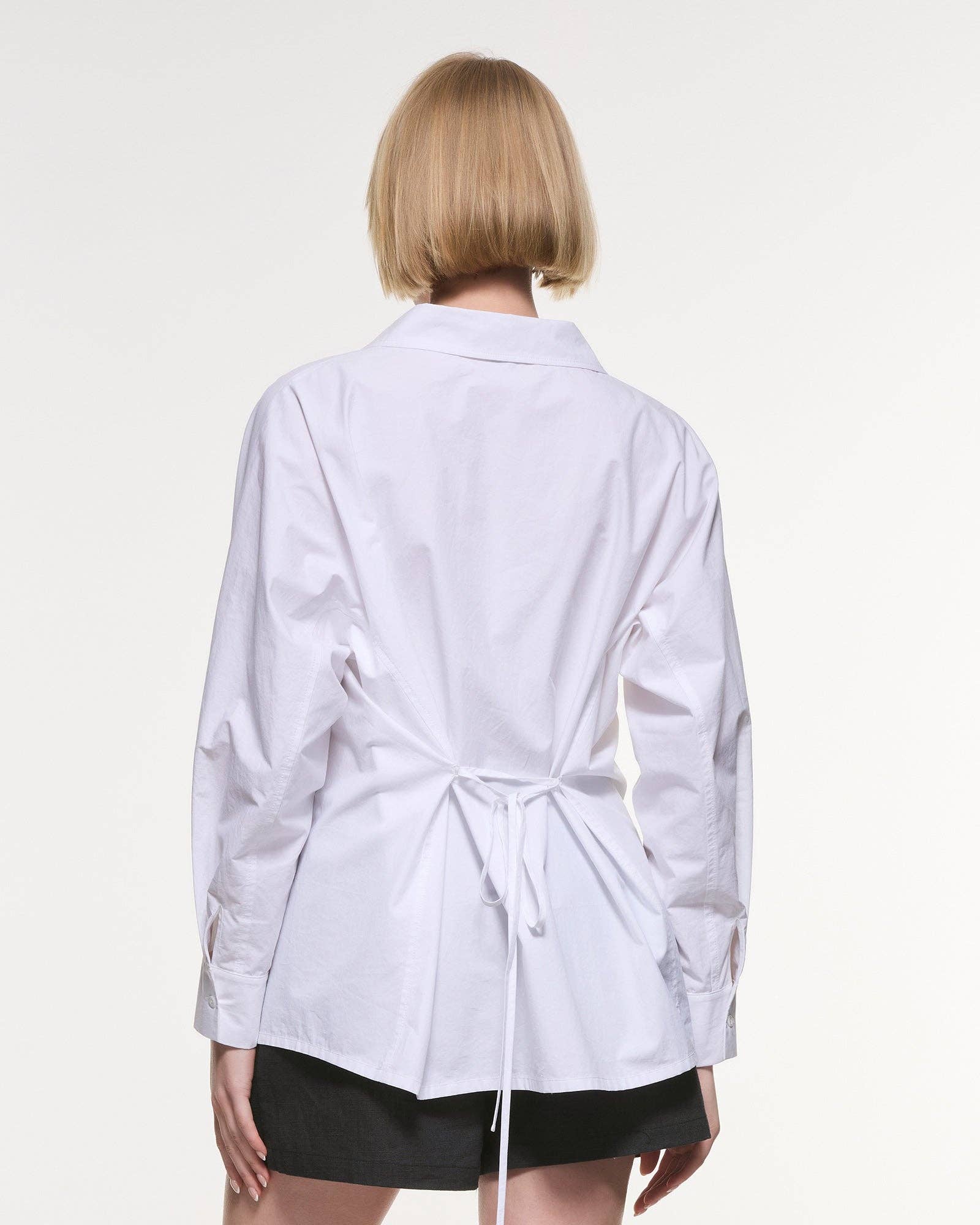 Ella Back Tie Cotton Shirt
