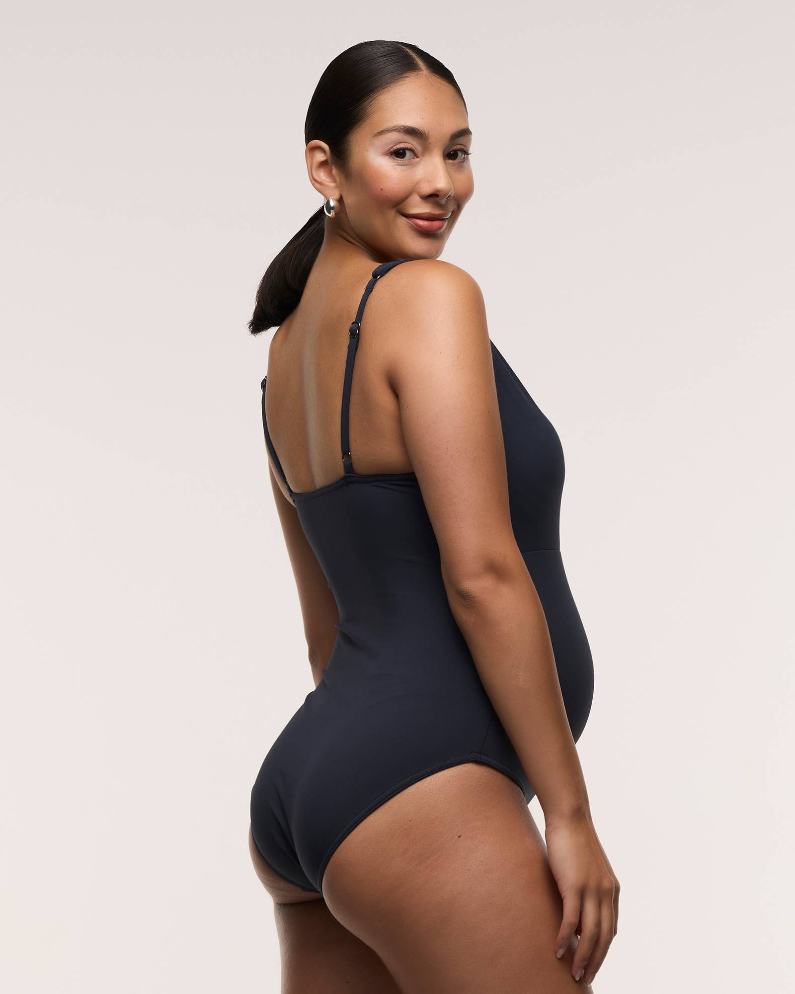 Cross Front One Piece Maternity Swimsuit