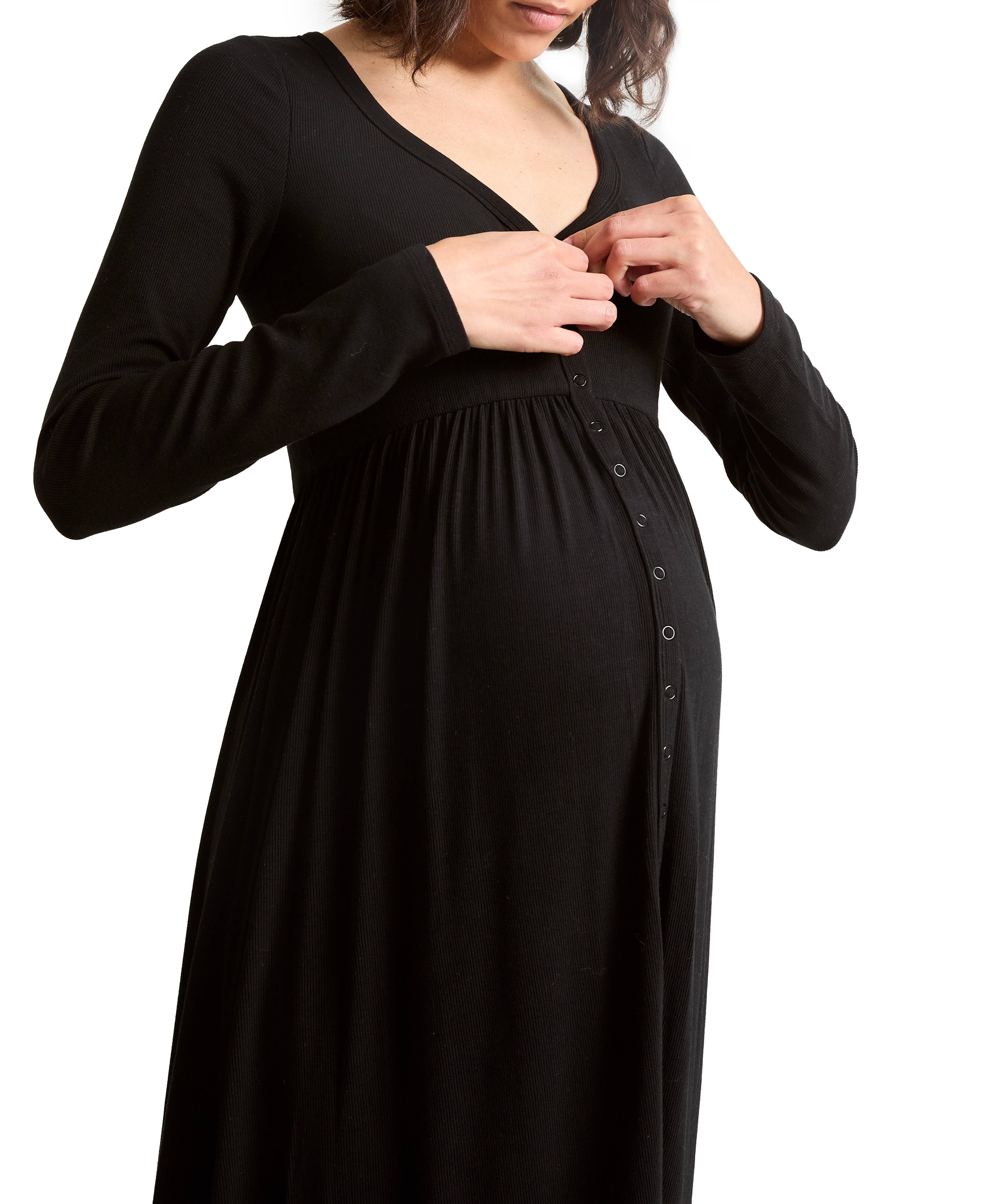 Robe d'allaitement côtelée ultra douce - Nouveauté