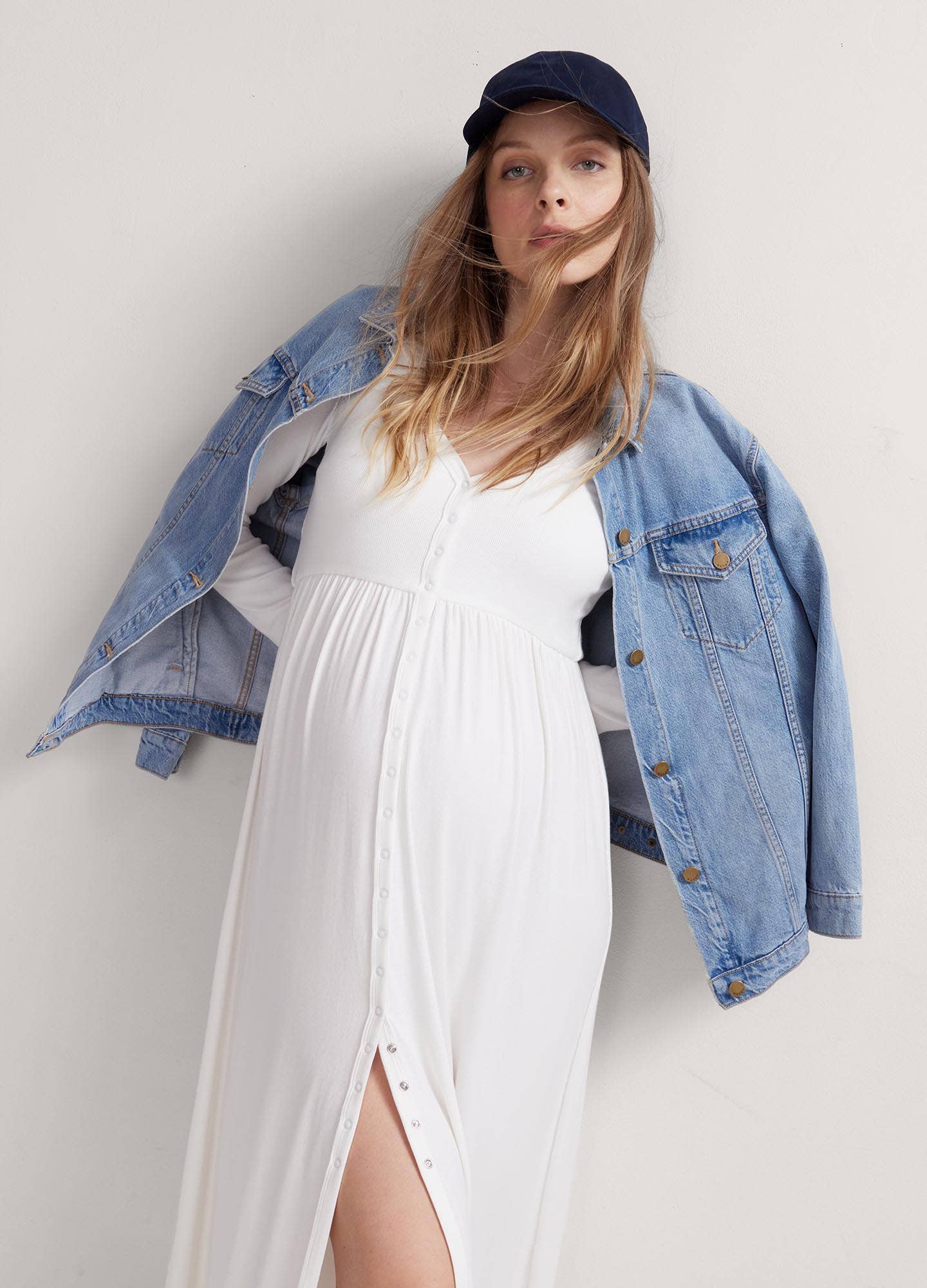 Robe d'allaitement côtelée ultra douce - Nouveauté