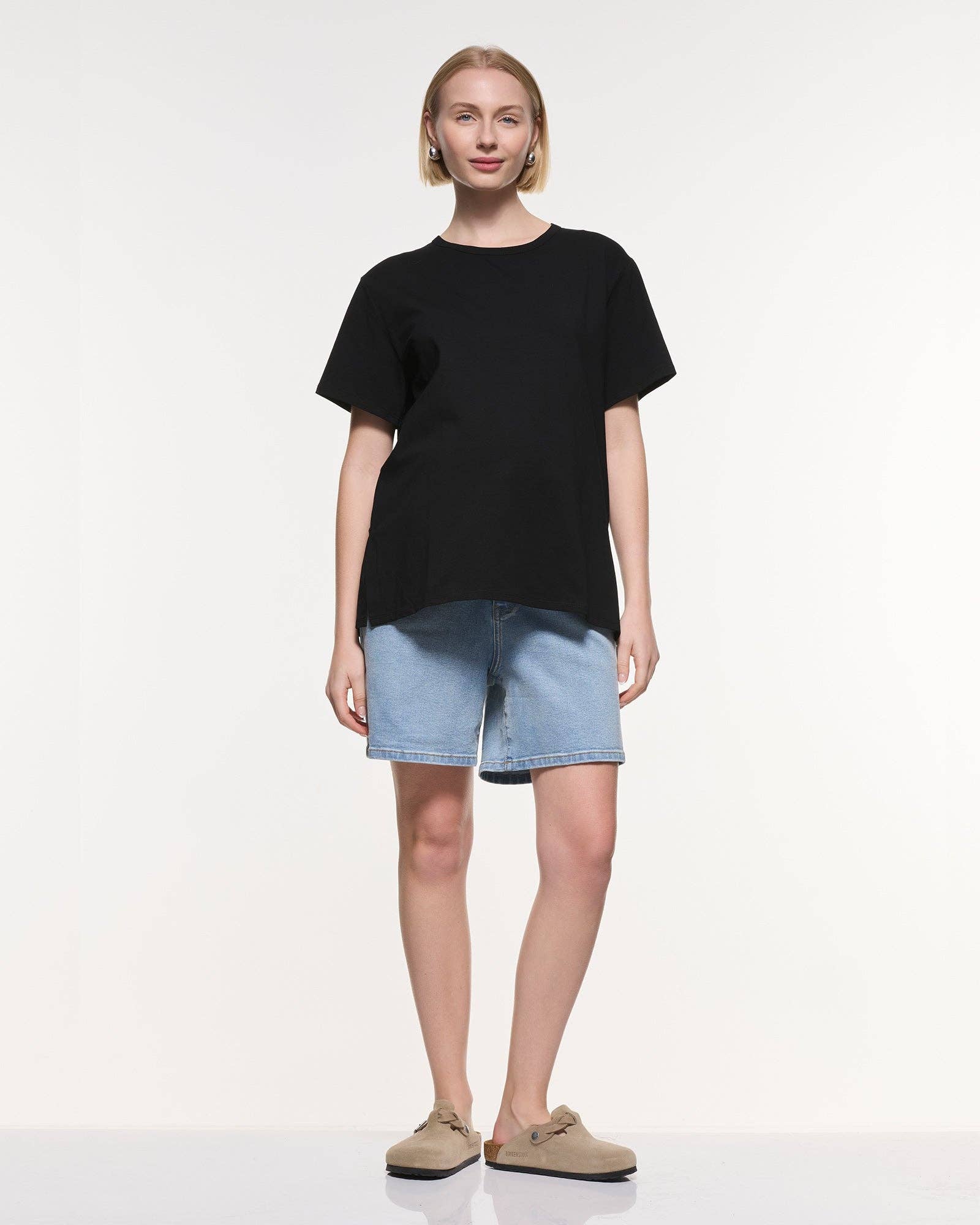 Relaxed Denim Shorts