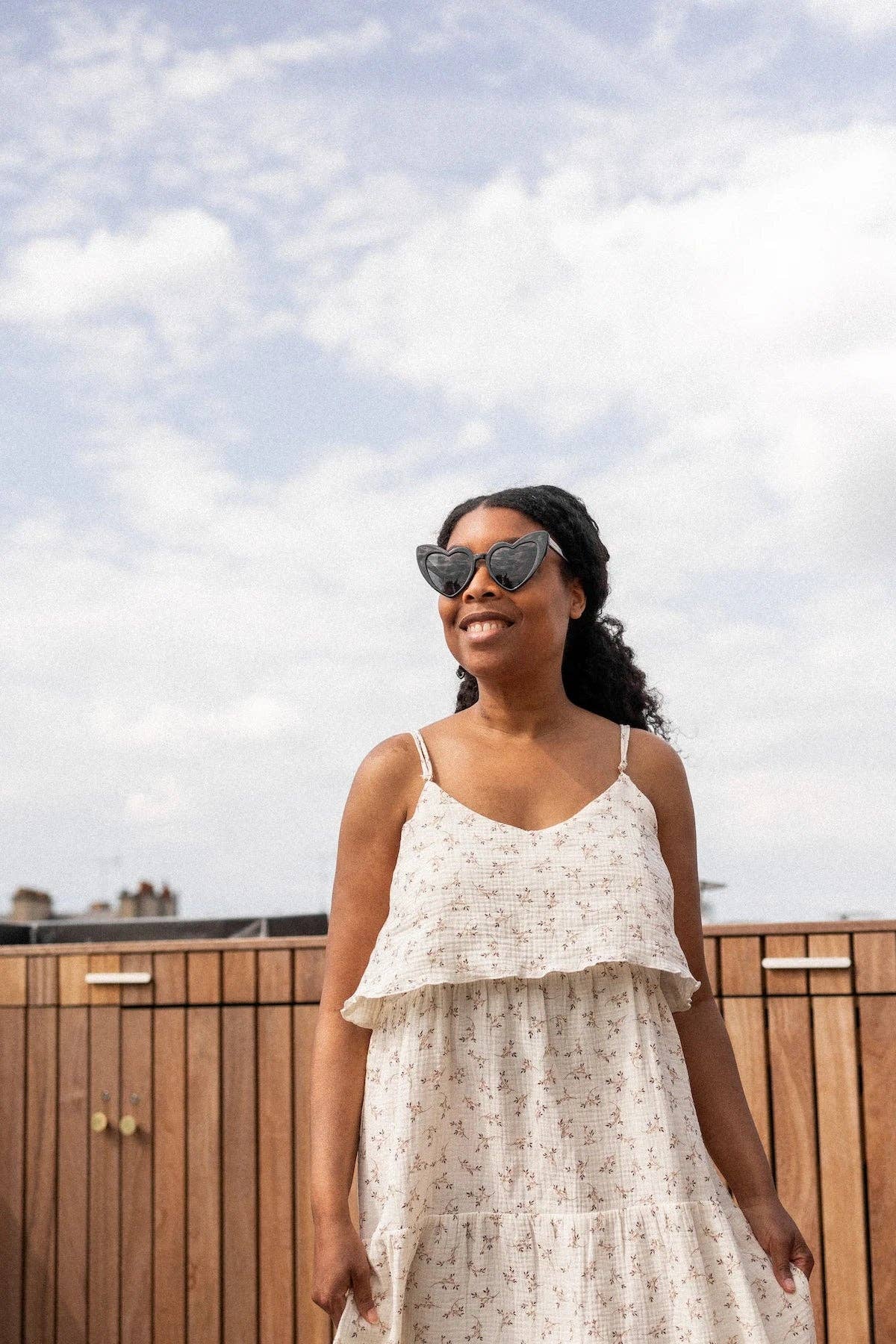 Robe d'allaitement longue à fleurs Summ'her Mama