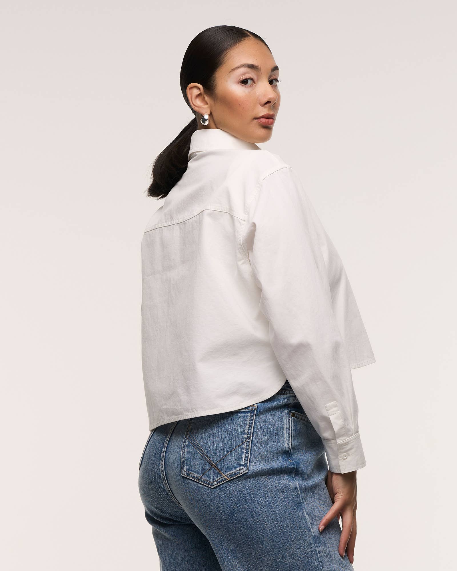 Loren Cropped Maternity Shirt