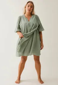 Boho Maternity Mini Dress