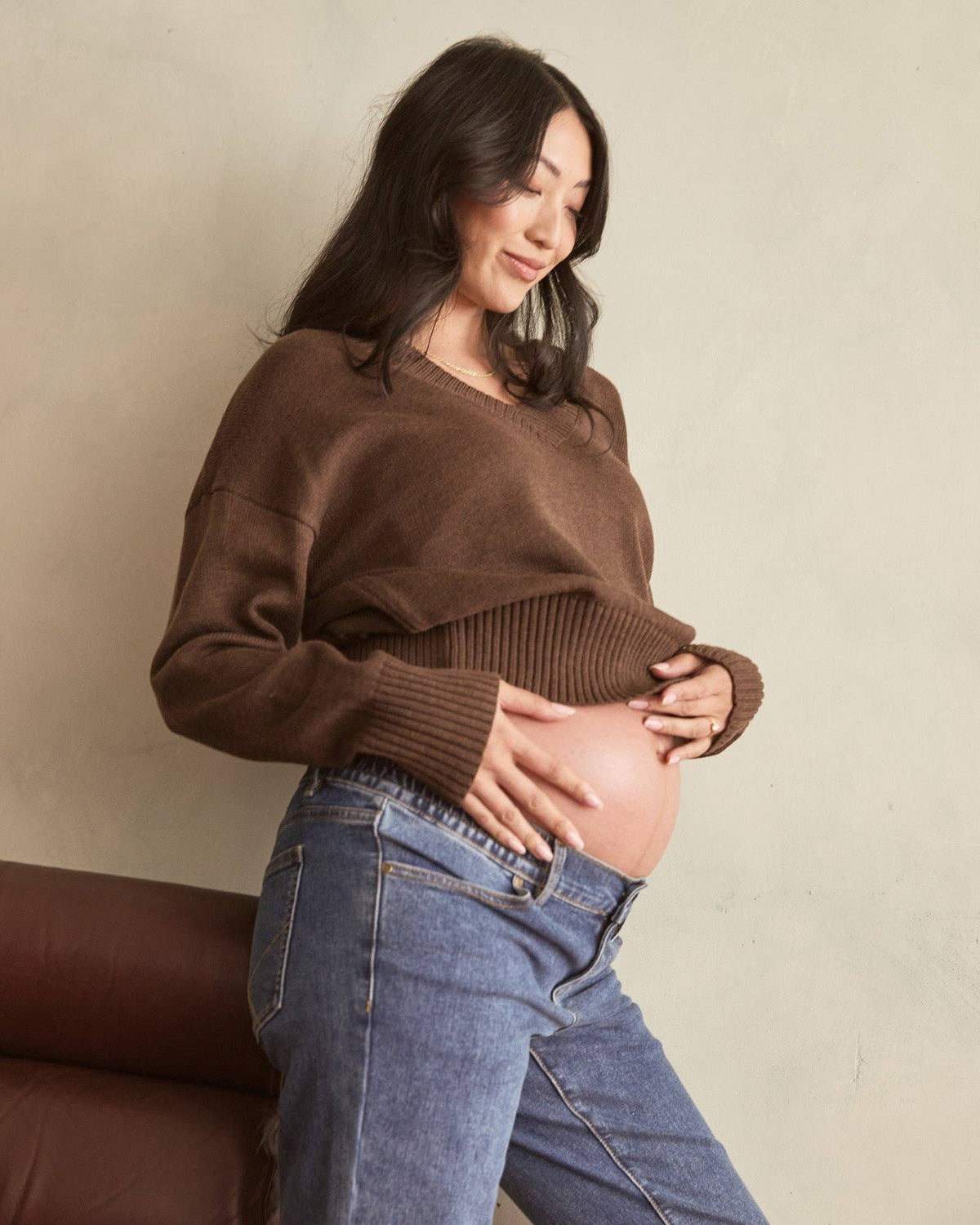 Recycled Cashmere V-Neck Sweater