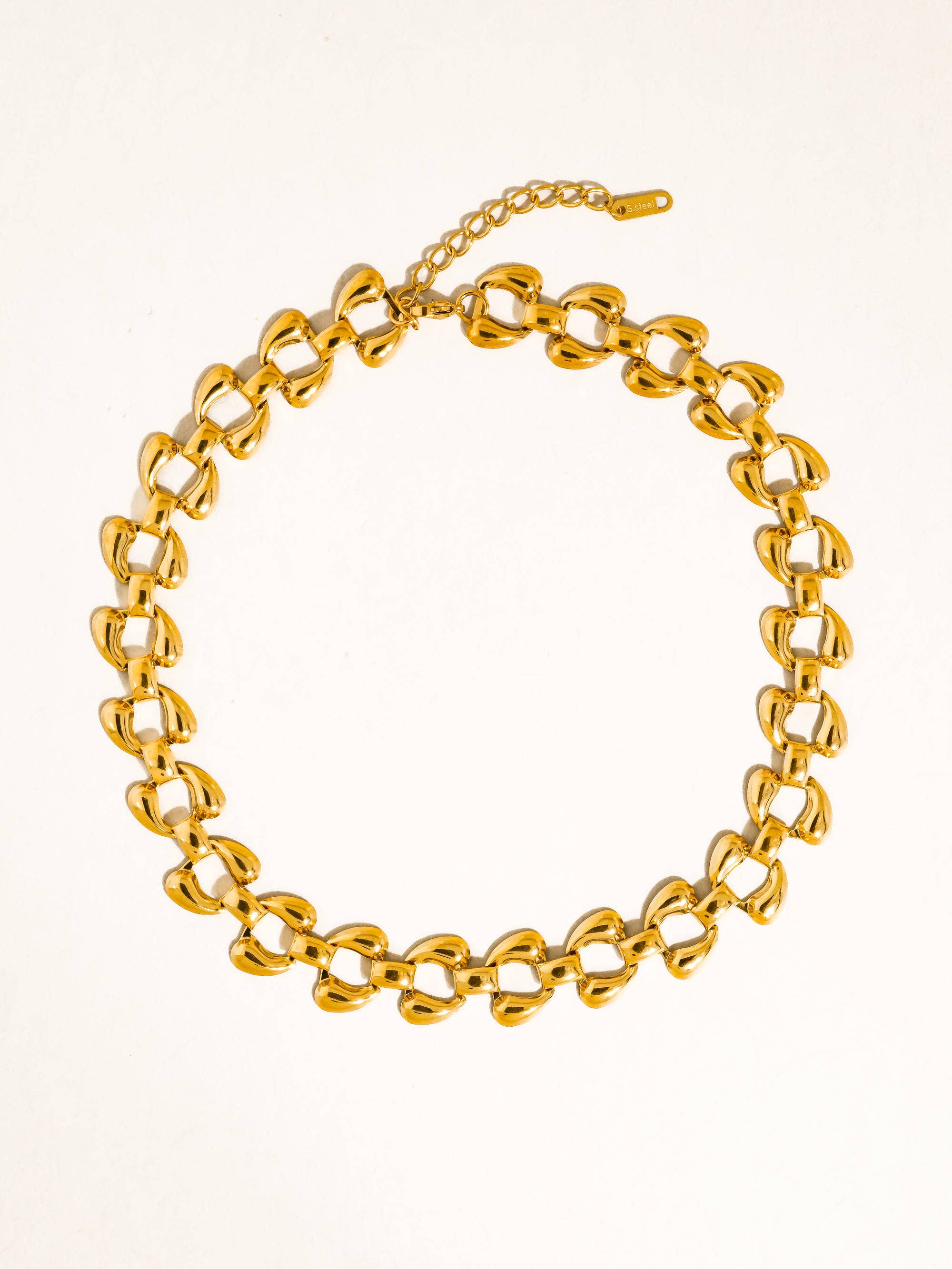Everly 18K Gold Bold Link Necklace
