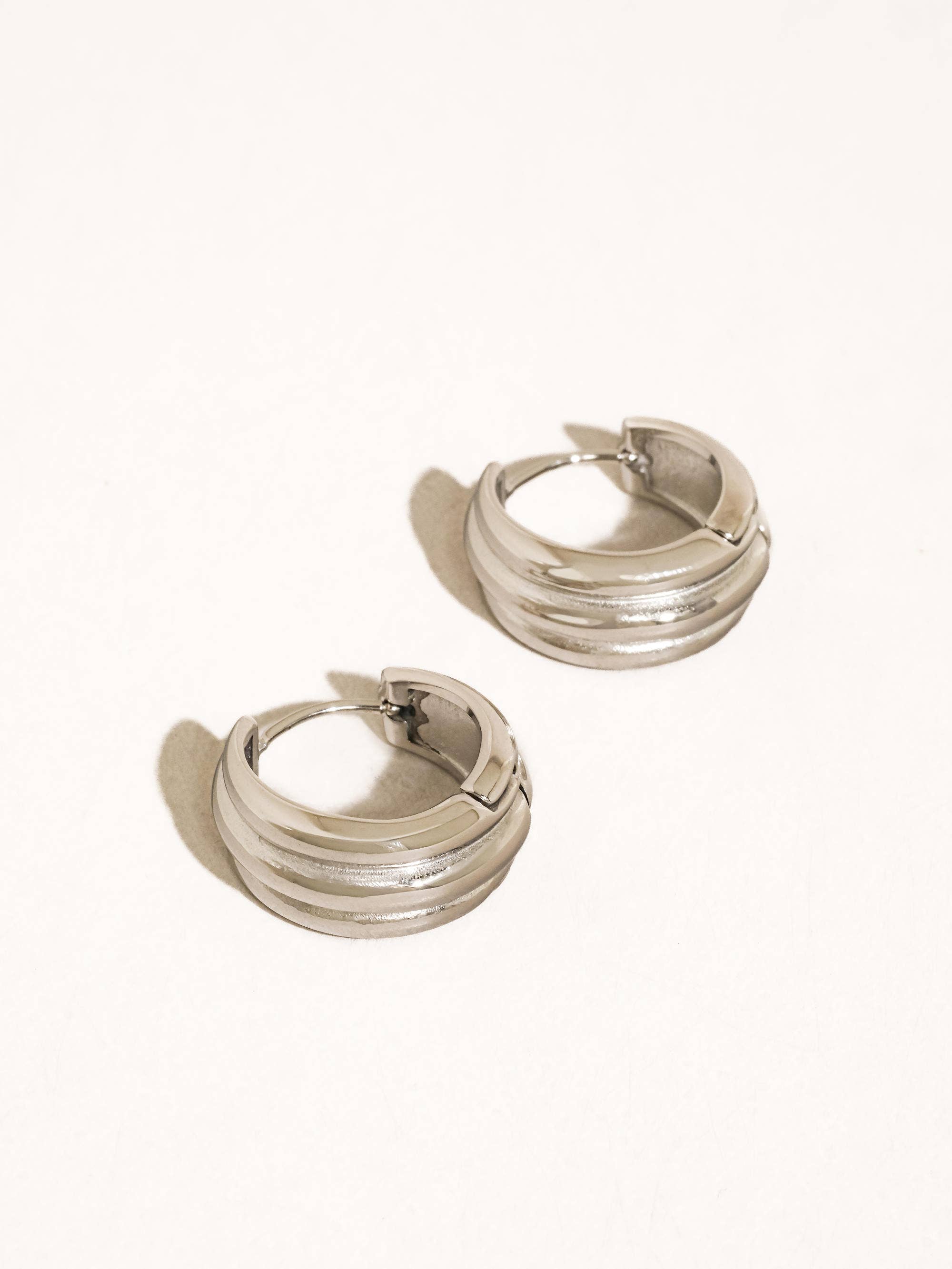 Gevrey Silver Hoop Earrings