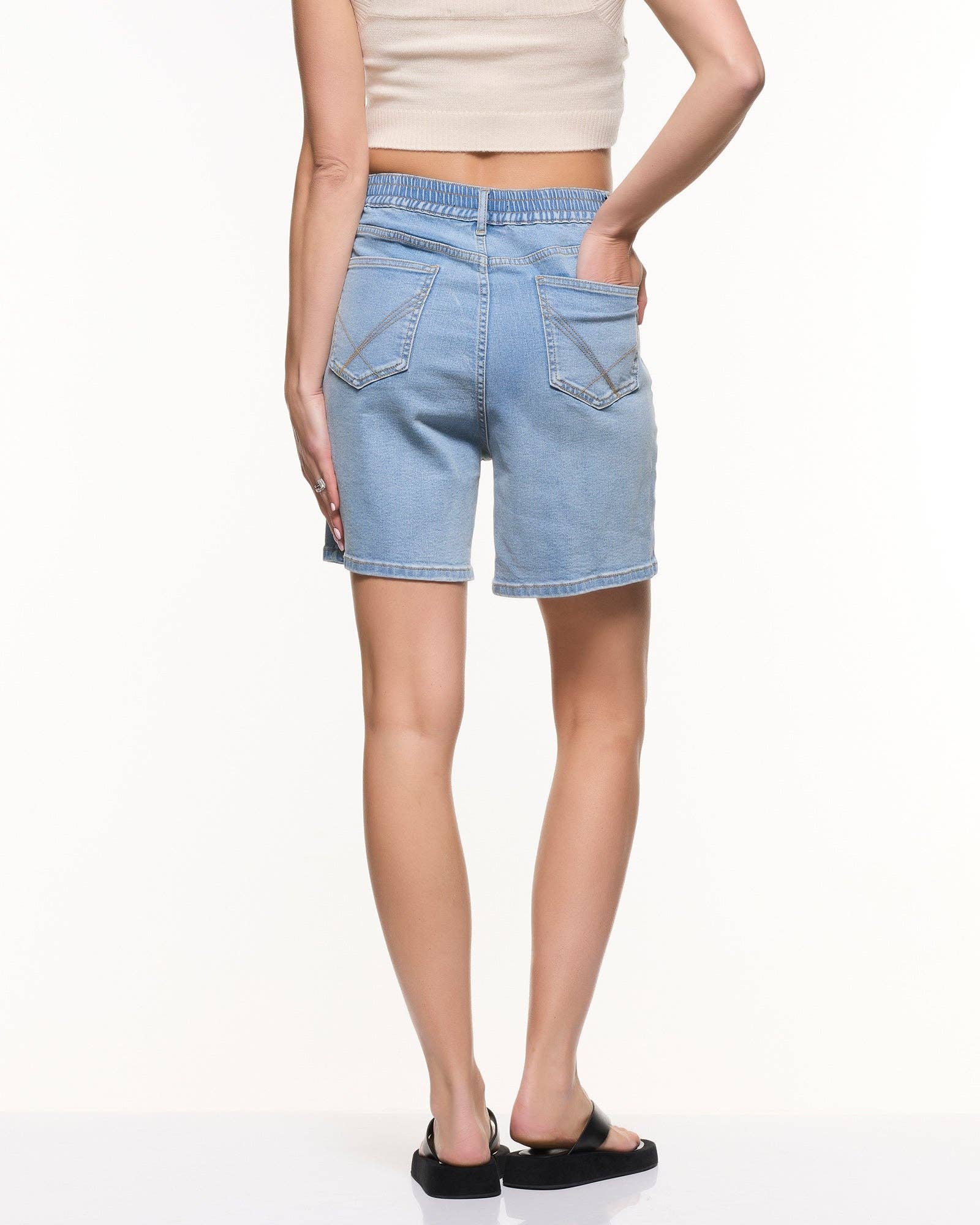 Short en jean décontracté