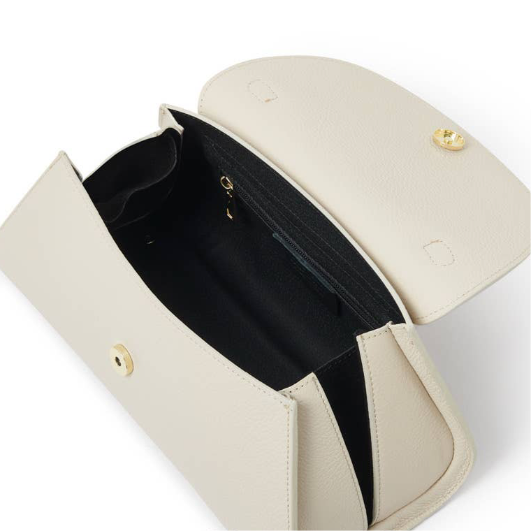 Sac cabas en cuir courbé, fabriqué à la main en Italie