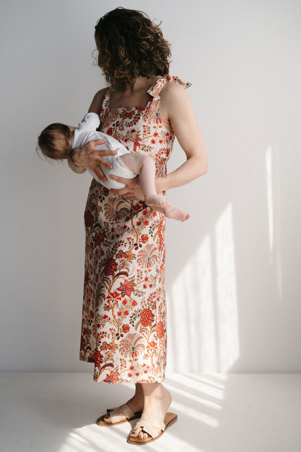 Rosalie Nursing Dress - Bohemian Print