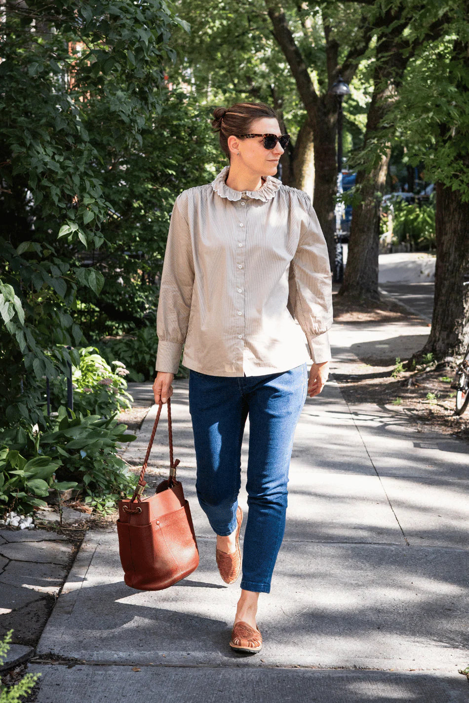 Chemisier en coton Gladys pour maternité et post-partum