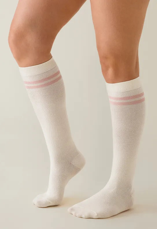 Rib-Knit Maternity Compression Socks