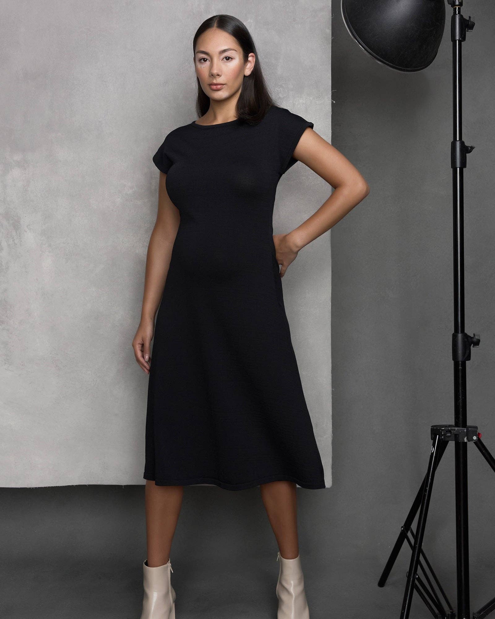Grace Cap Sleeve Maternity Dress