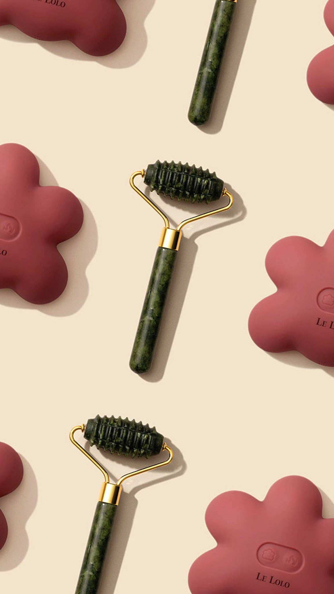 Rouleau de lactation en jade vert