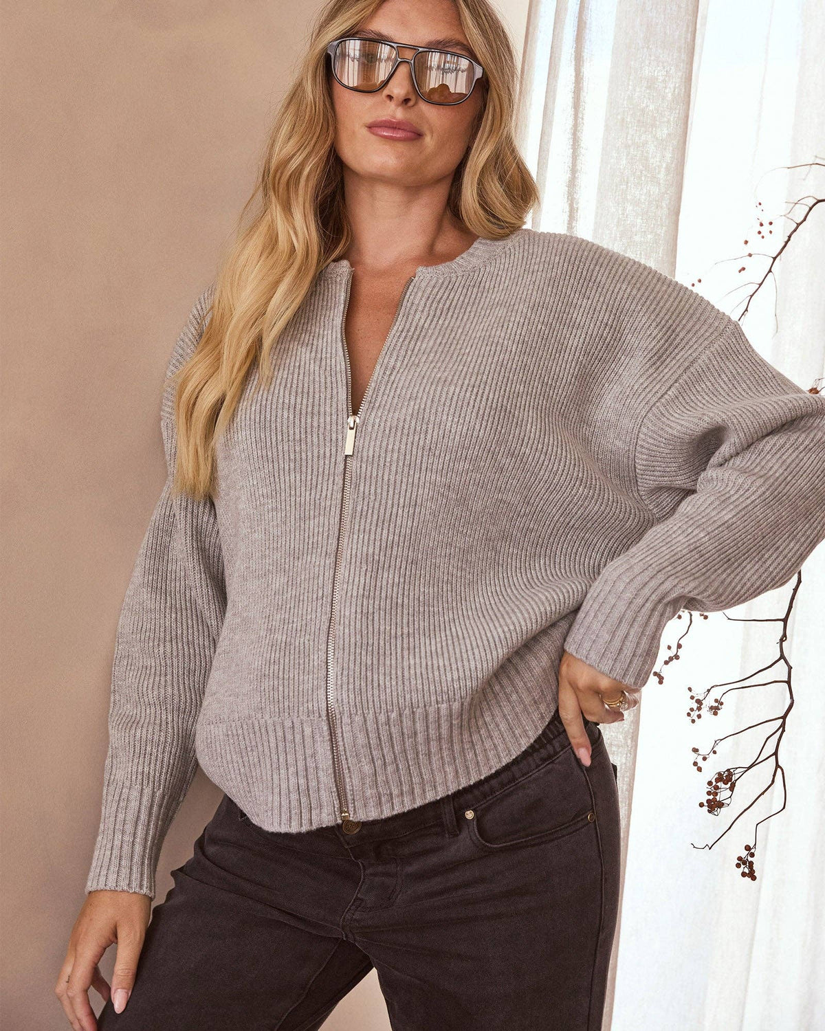 Recycled Cashmere Knit Bomber