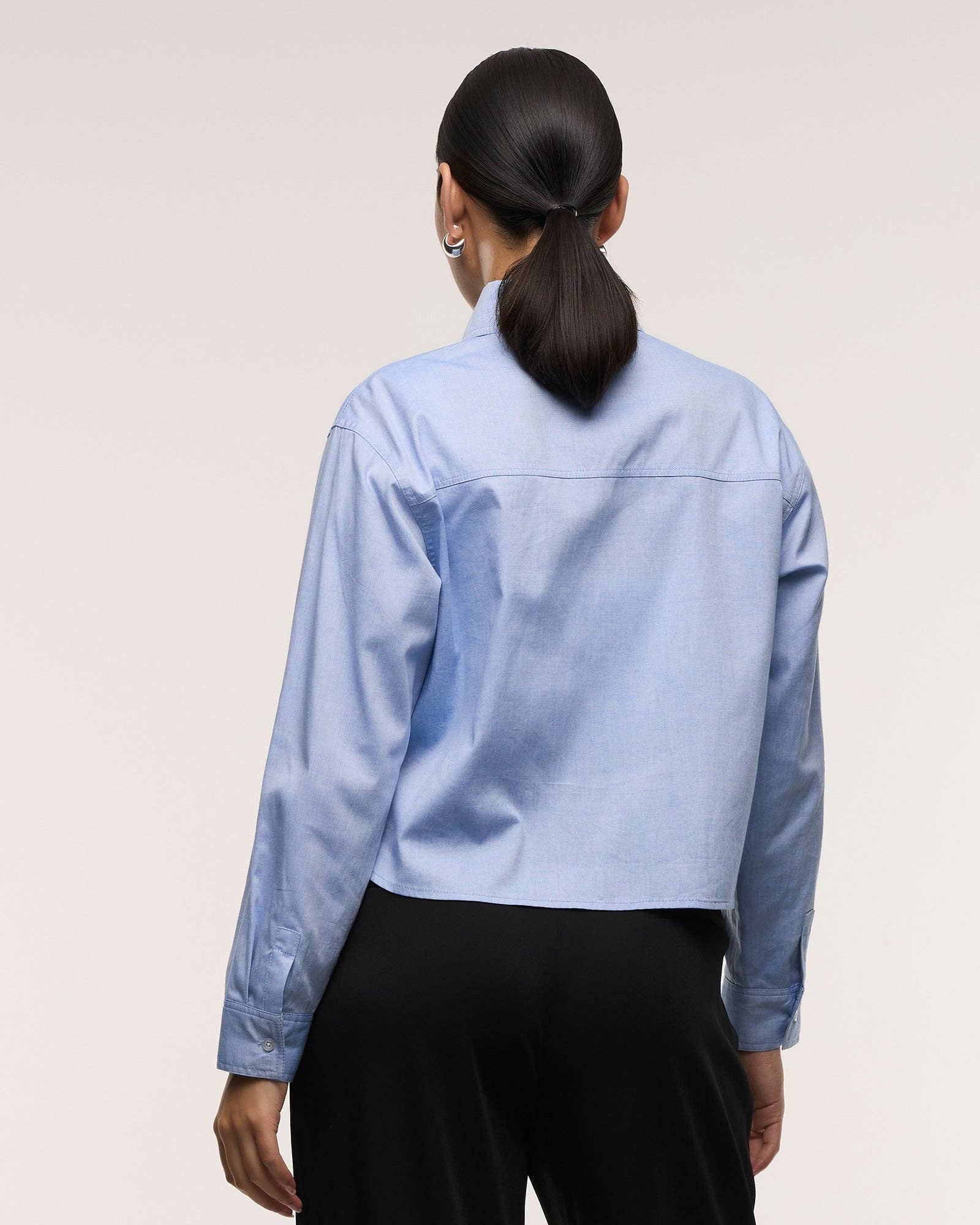 Loren Cropped Maternity Shirt