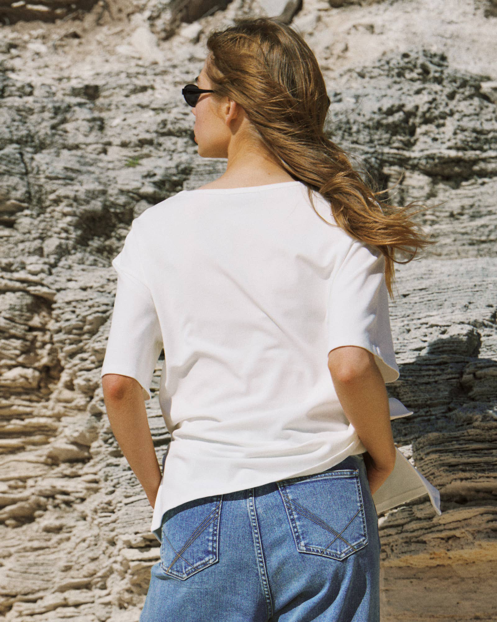 Haut en coton à boutons Luna