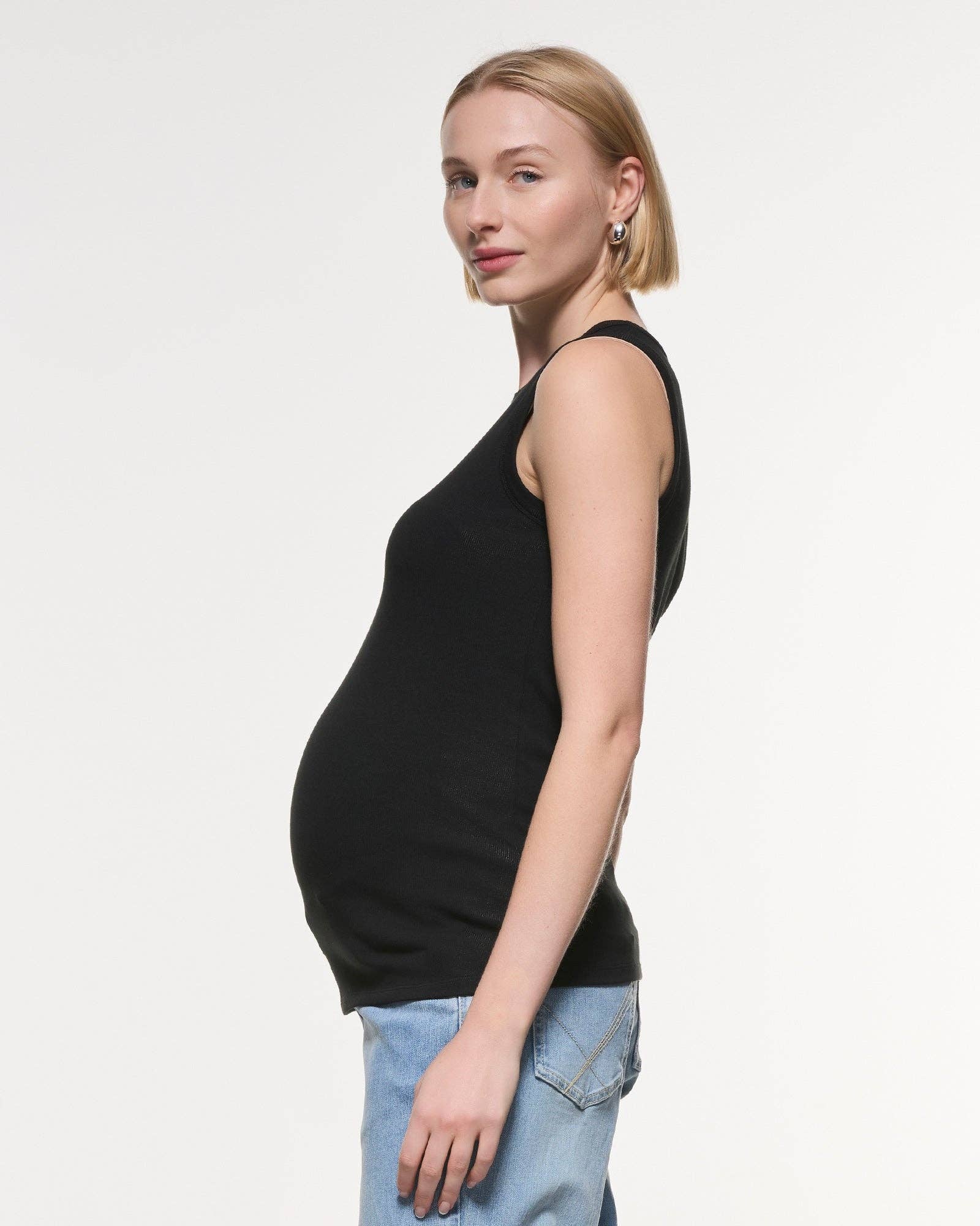 Débardeur côtelé souple de base