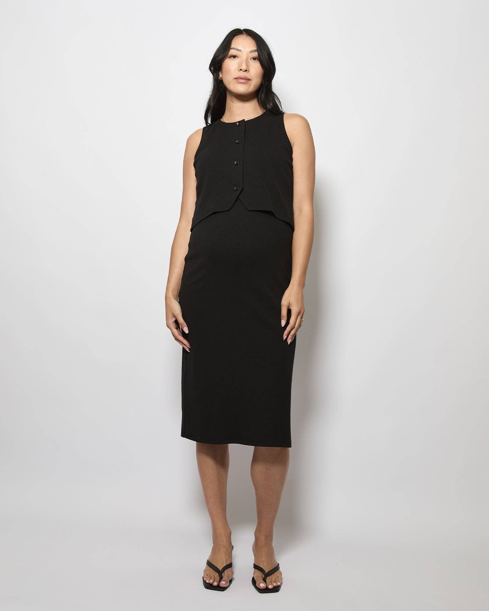 Isla Soft Rib Feeding Dress