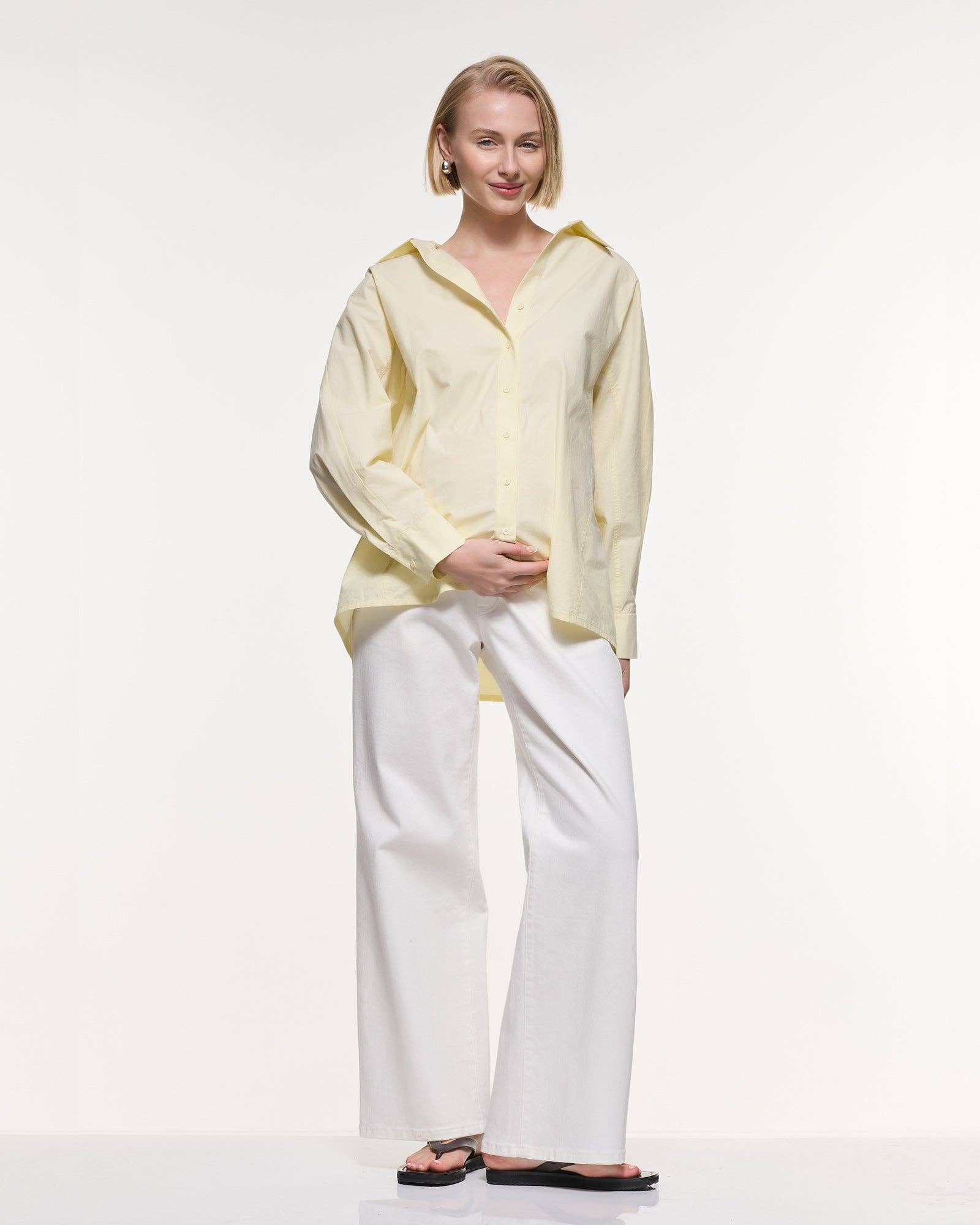 Ella Back Tie Cotton Shirt