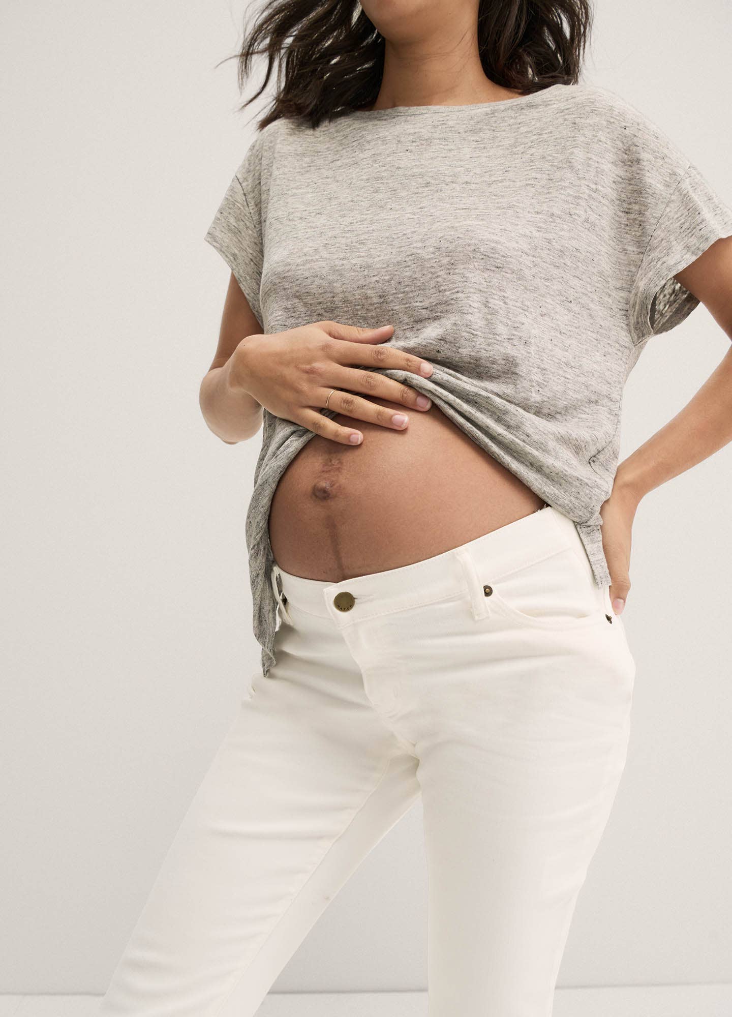 The Everyday Maternity Linen Tee - Hatch