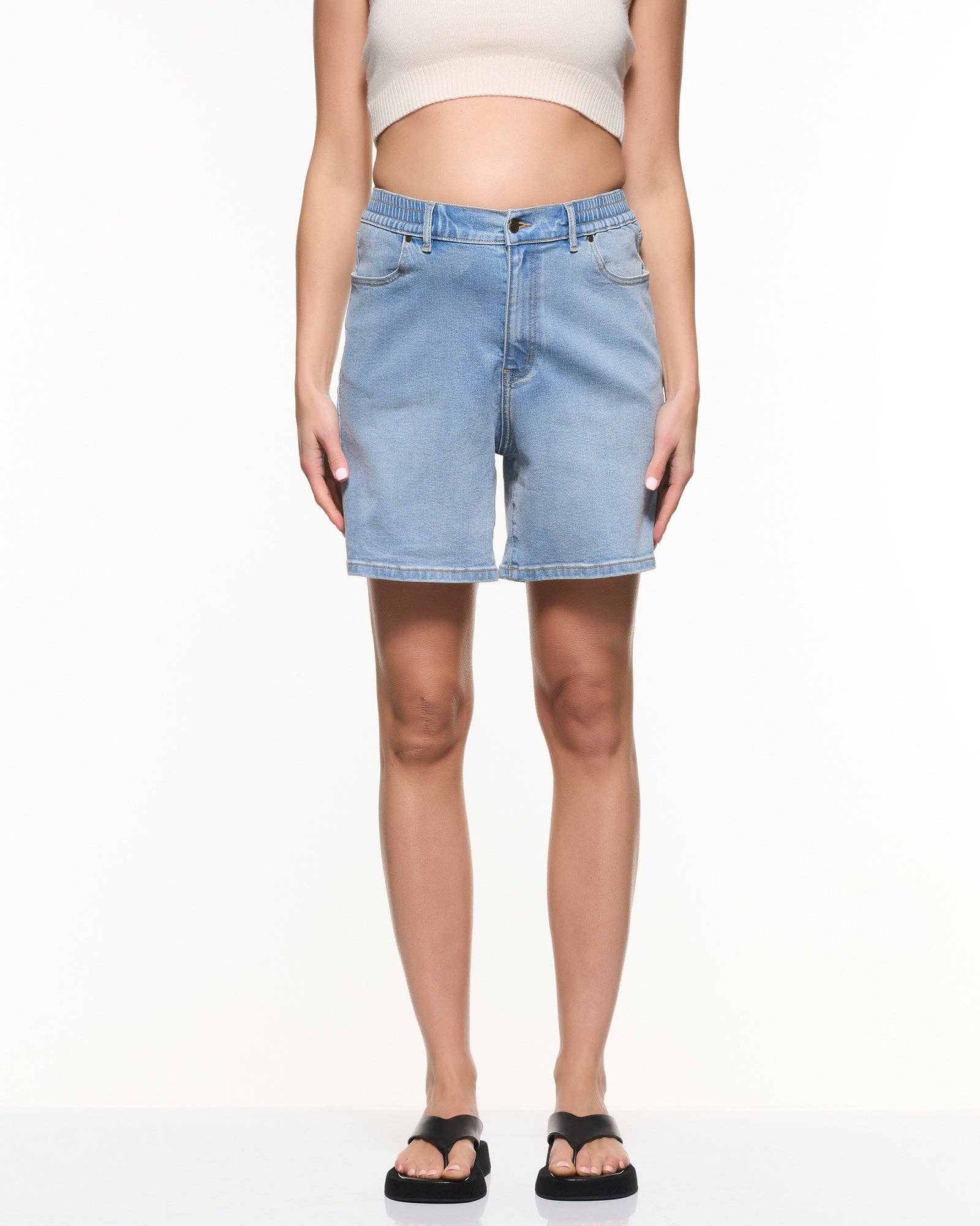 Relaxed Denim Shorts