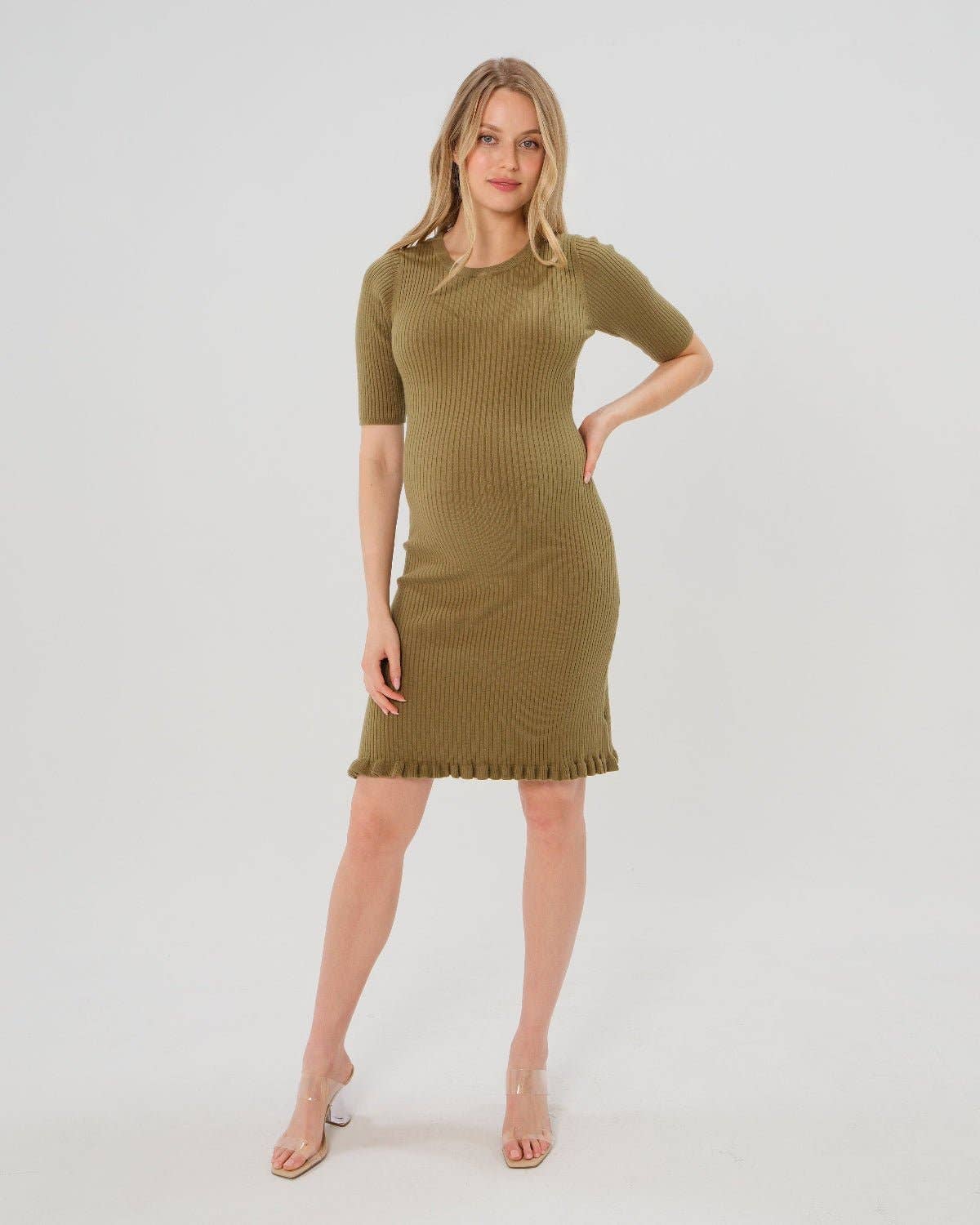 Olivia Maternity & Postpartum Knit Dress