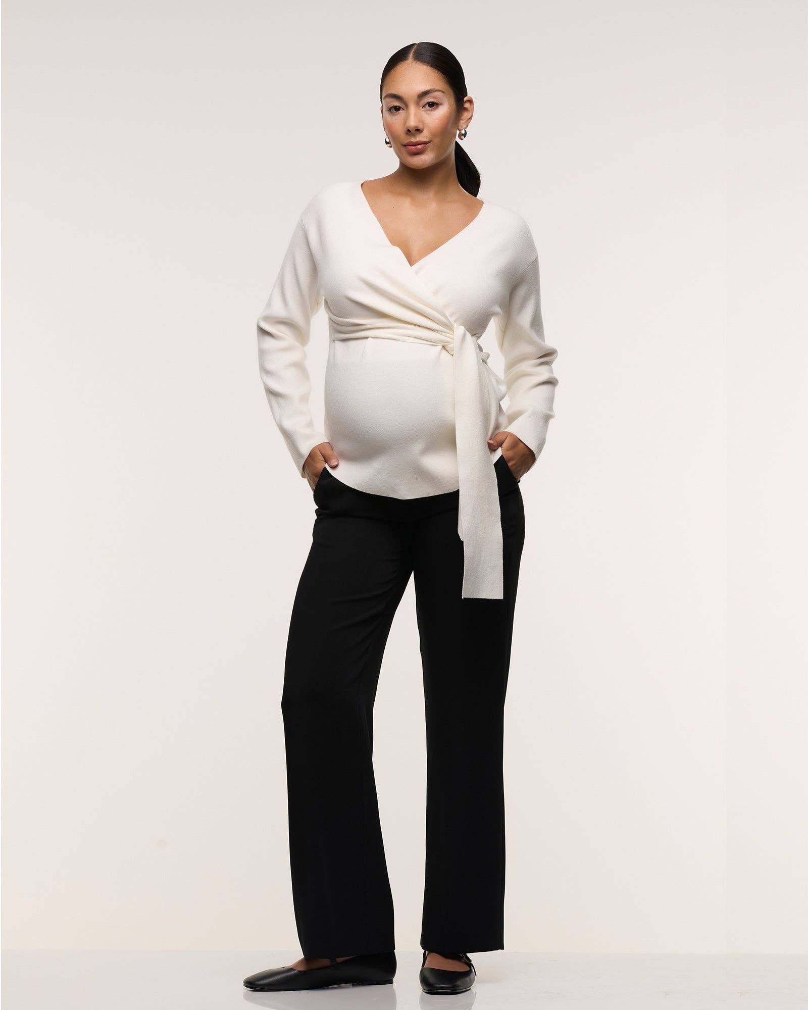 Classic Overbelly Straight Maternity Pants