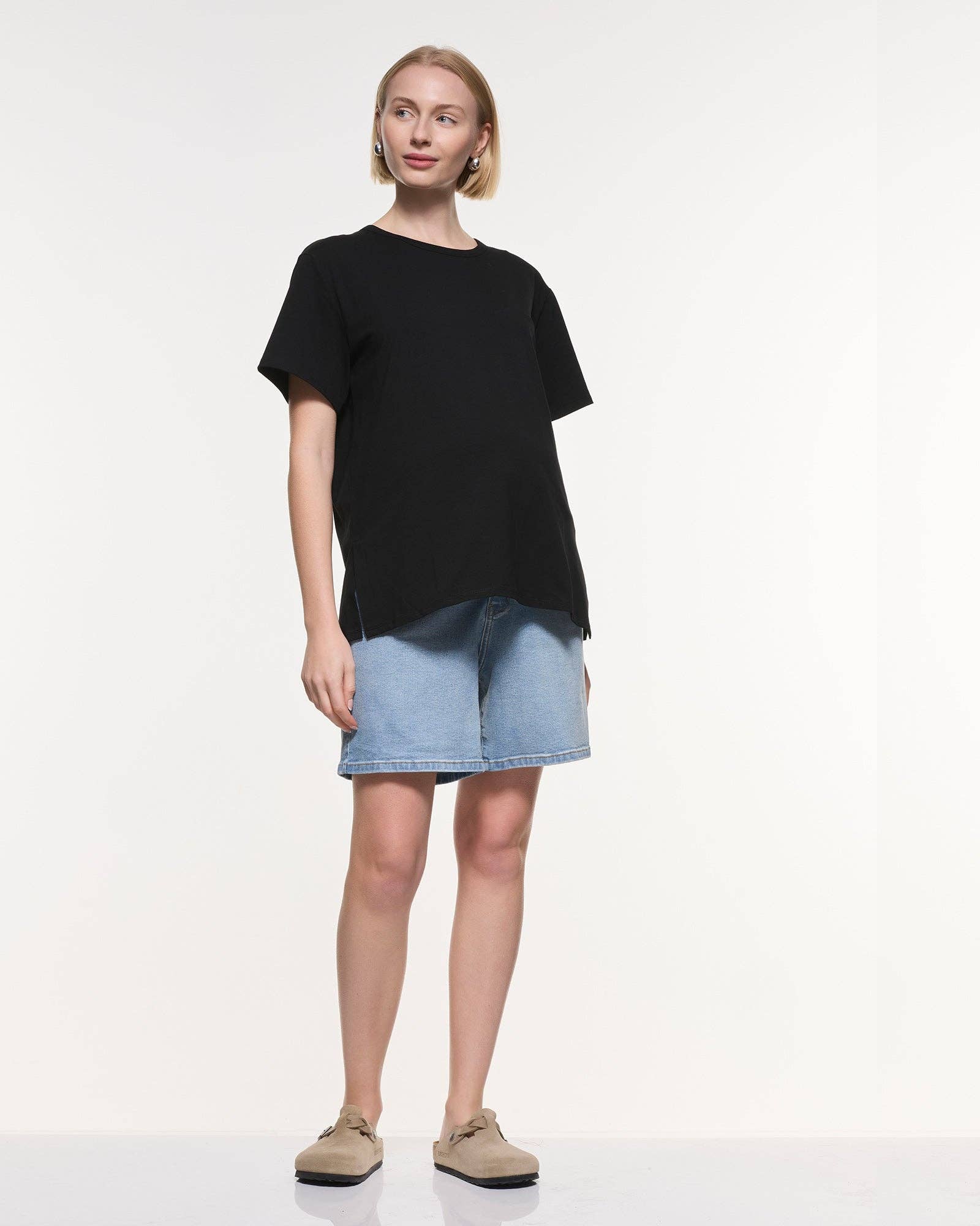 Short en jean décontracté