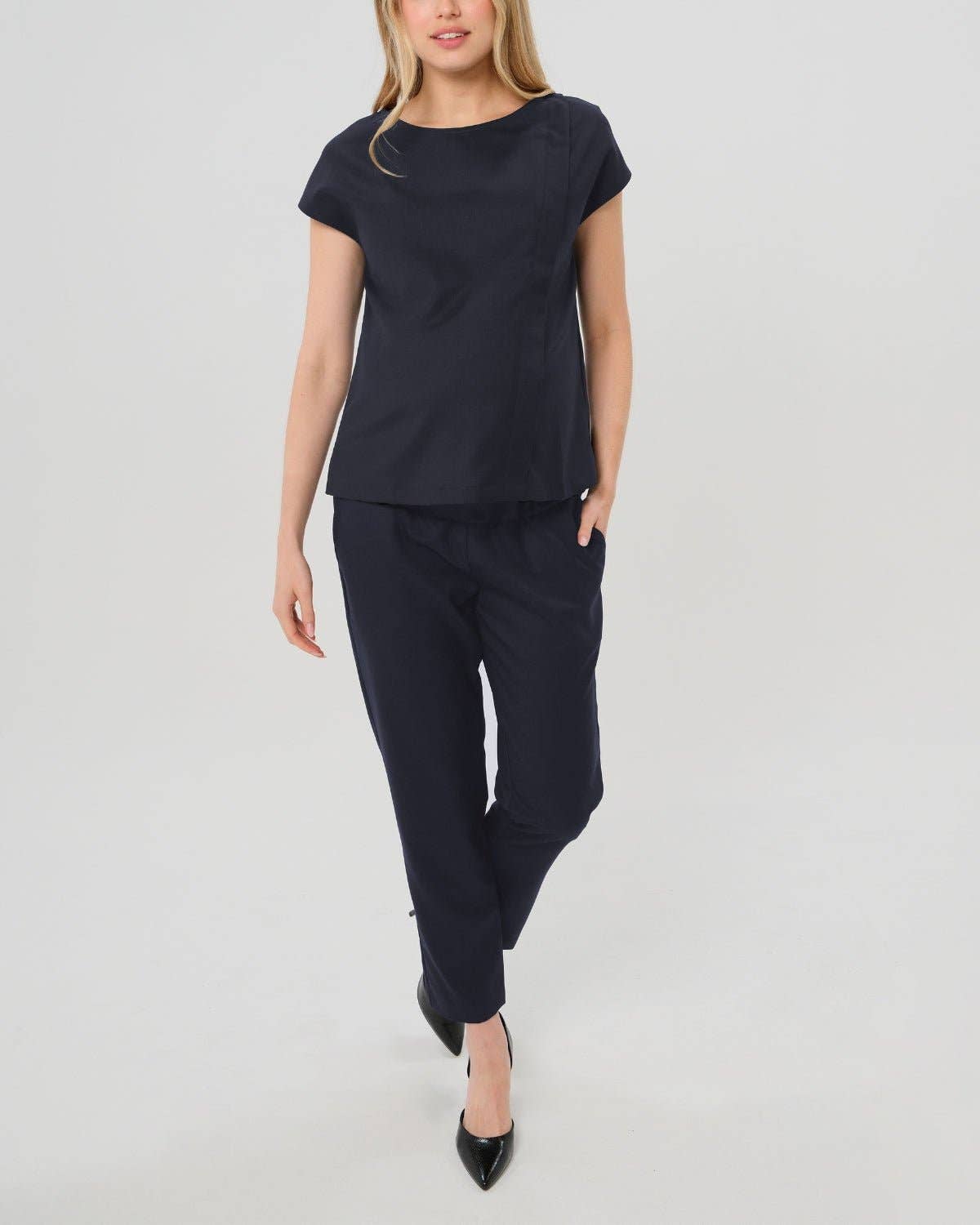 Elizabeth Under Belly Maternity Pants, All-Season Wool